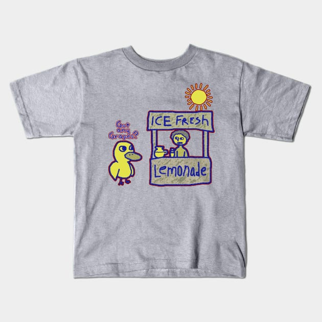 Duck Song - Got any grapes? Kids T-Shirt by BumiRiweh